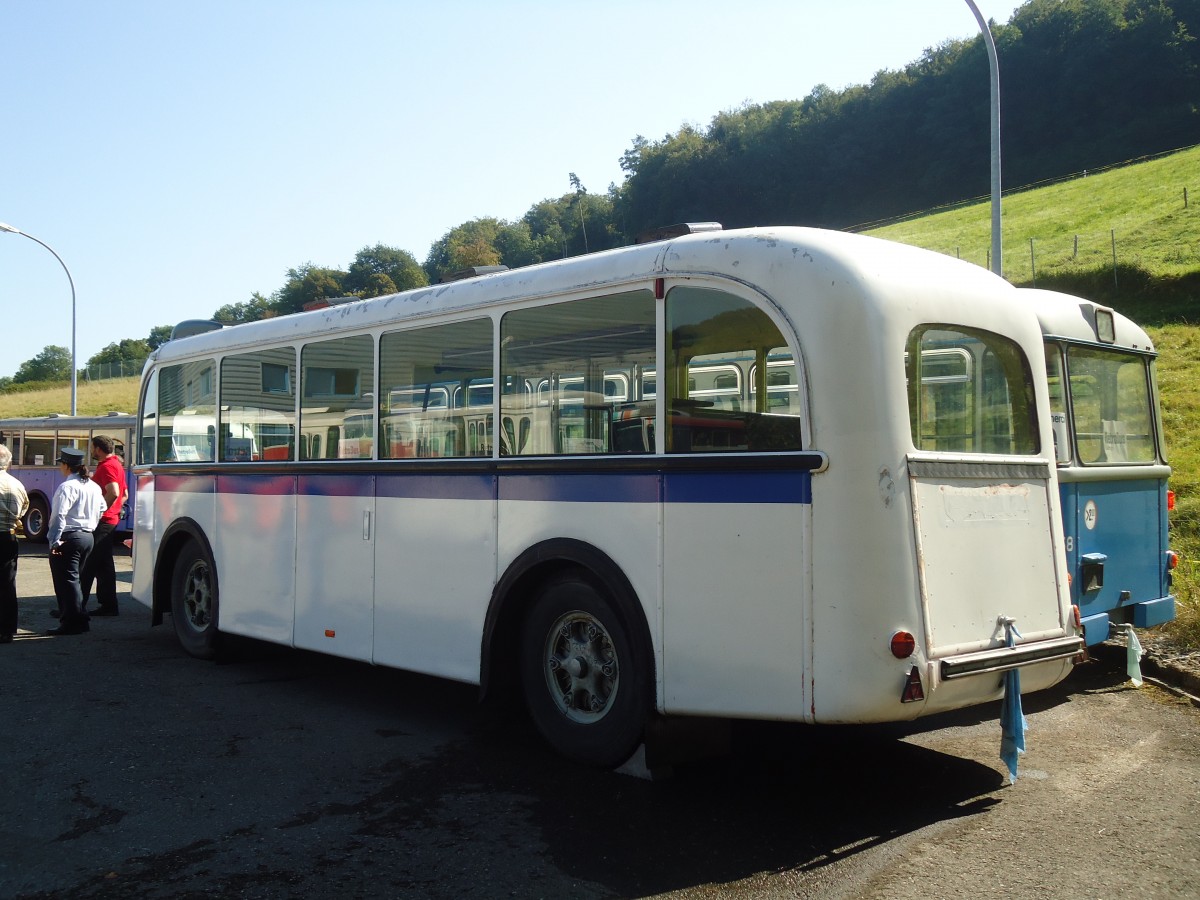 (135'594) - TL Lausanne (R�trobus) - Nr. 912 - Moser/R&J Personenanh�nger (ex Nr. 102) am 20. August 2011 in Moudon, R�trobus