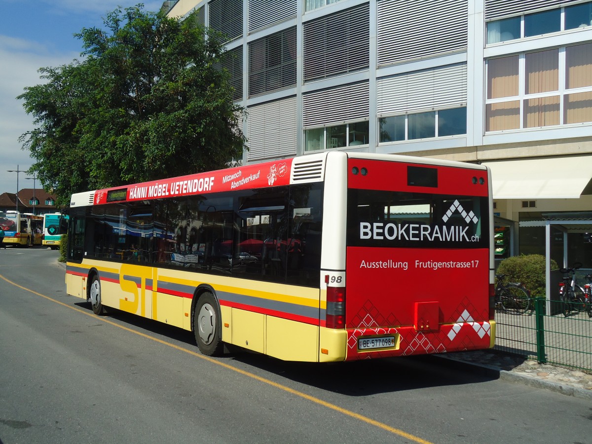 (135'783) - STI Thun - Nr. 98/BE 577'098 - MAN am 30. August 2011 bei der Schiffl�ndte Thun