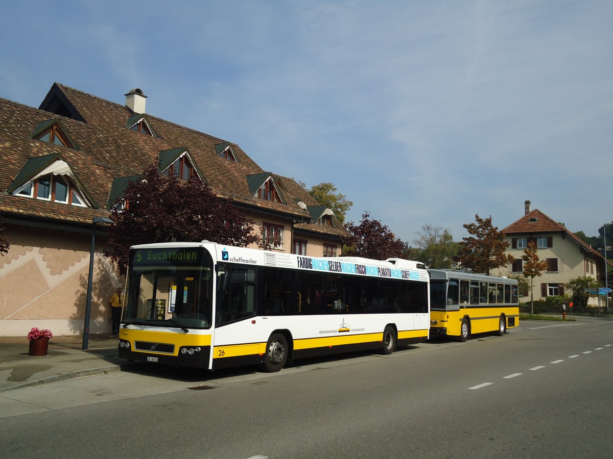 (136'093) - VBSH Schaffhausen - Nr. 26/SH 38'026 - Volvo am 25. September 2011 in Schaffhausen, Herblingen Post