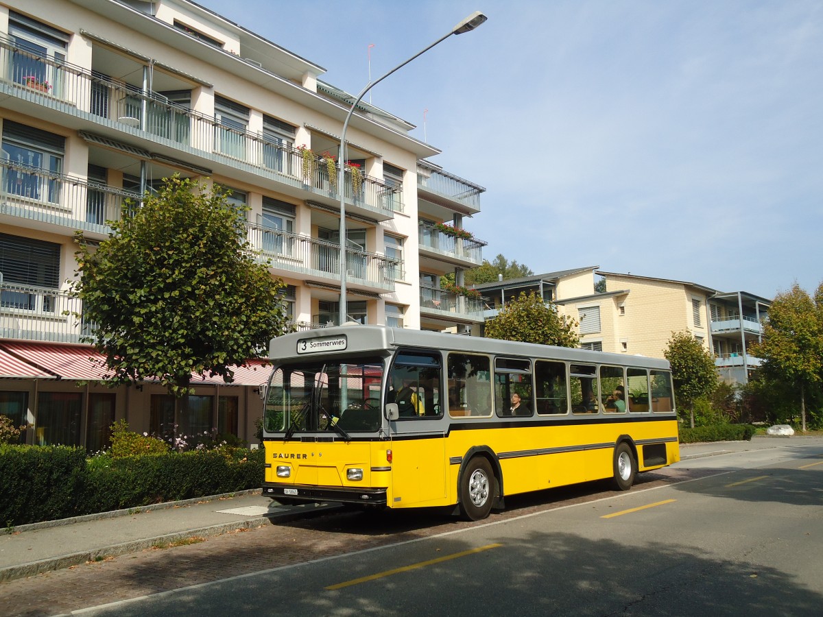 (136'123) - Wanner, Schleitheim - SH 58'045 - Saurer/Hess (ex Ruklic, Schaffhausen; ex VBSH Schaffhausen Nr. 40; ex VBSH Schaffhausen Nr. 19) am 25. September 2011 in Schaffhausen, Trllenbuck