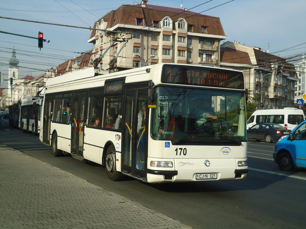 (136'539) - Ratuc, Cluj-Napoca - Nr. 170/CJ-N 321 - Irisbus Trolleybus am 6. Oktober 2011 in Cluj-Napoca
