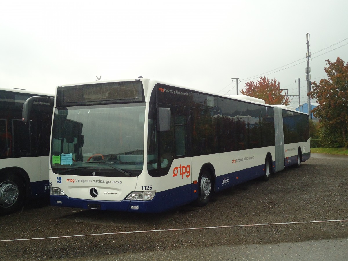 (136'634) - TPG Genve - Nr. 1126 - Mercedes am 19. Oktober 2011 in Wil, Larag