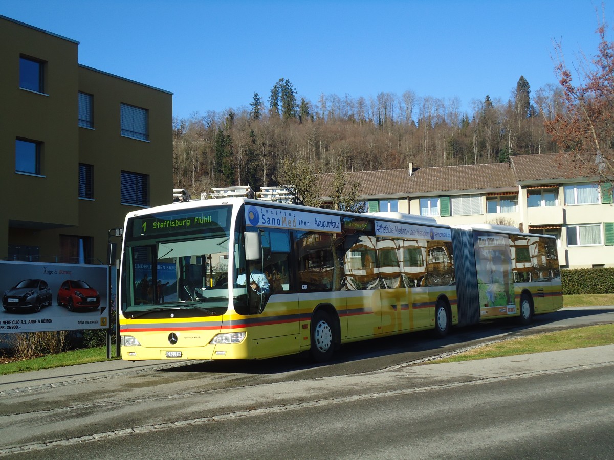 (137'299) - STI Thun - Nr. 136/BE 801'136 - Mercedes am 25. Dezember 2011 in Steffisburg, Fl�hli