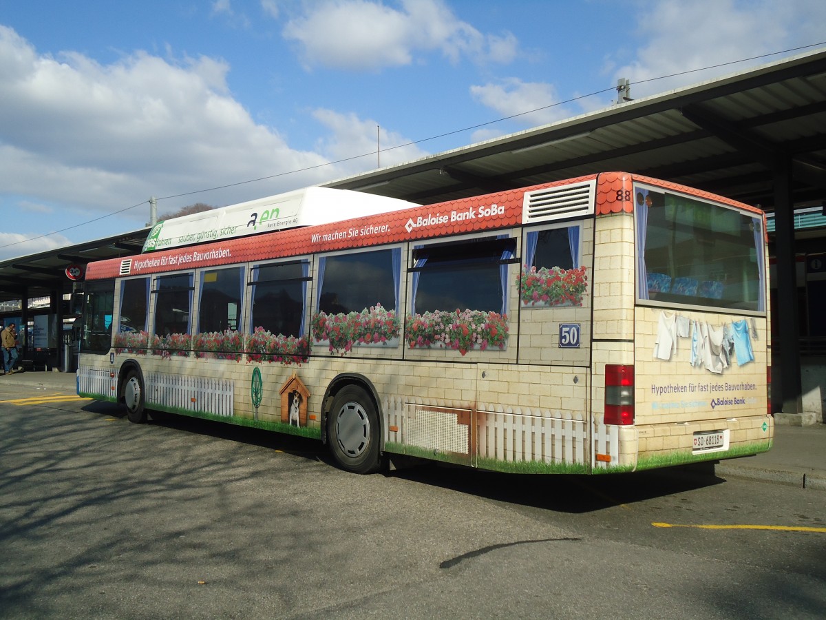 (138'125) - BOGG Wangen b.O. - Nr. 88/SO 68'118 - MAN am 6. Mrz 2012 beim Bahnhof Olten