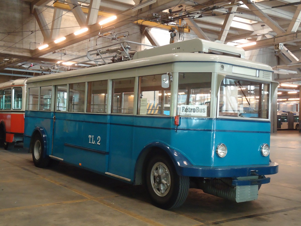 (138'788) - TL Lausanne (R�trobus) - Nr. 2 - FBW/Eggli (ex Nr. 3) am 13. Mai 2012 in Lausanne, D�p�t Borde