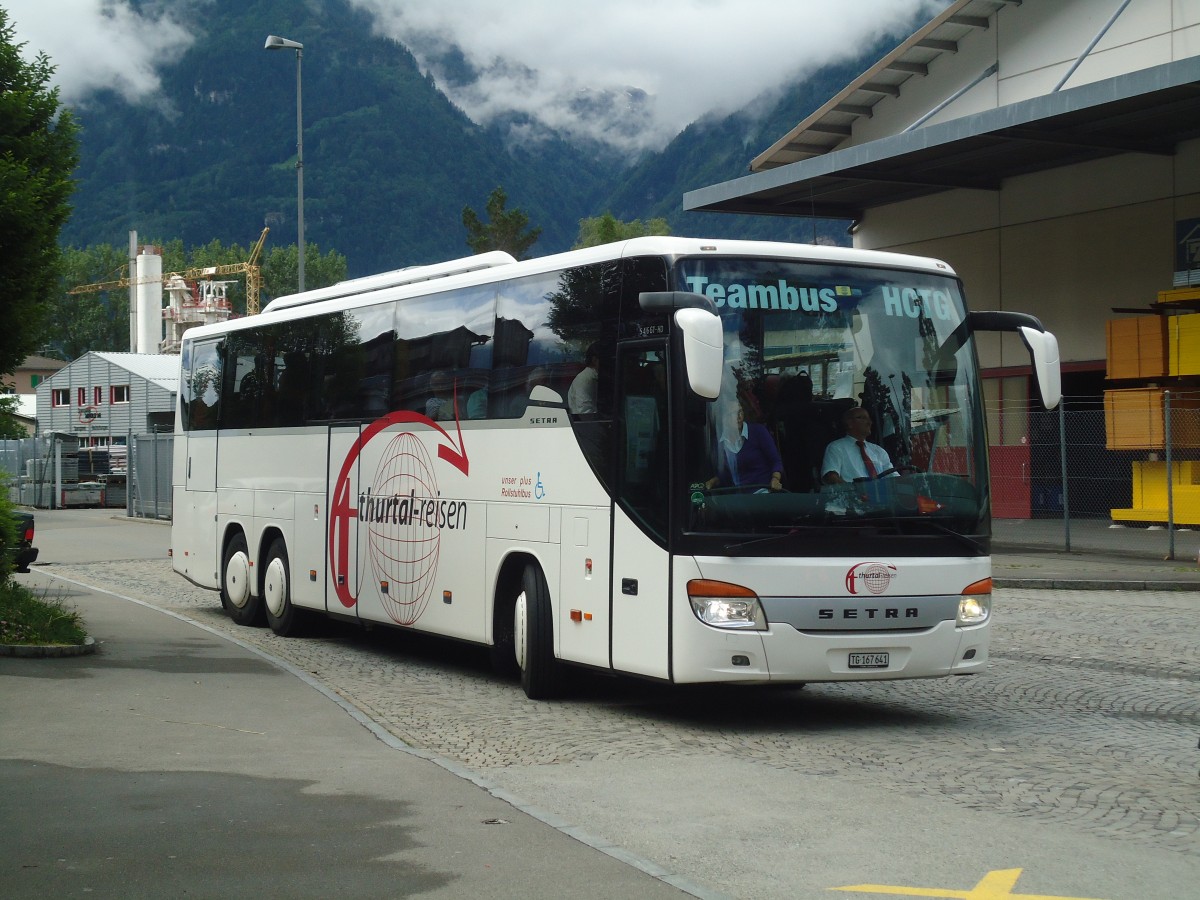 (139'405) - Thurtal-Reisen, Kefikon - TG 167'641 - Setra am 11. Juni 2012 beim Bahnhof Fl�elen