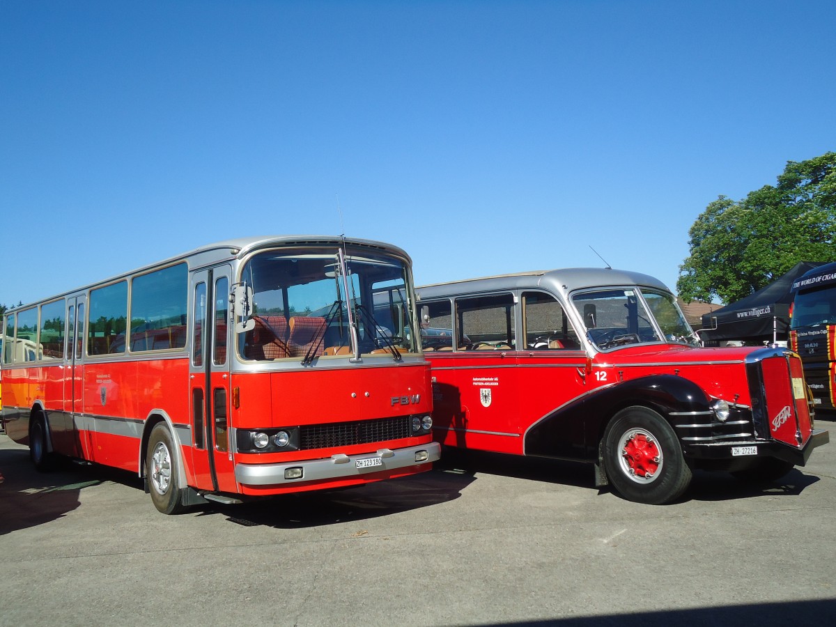 (139'493) - FBW-Club, M�nnedorf - ZH 123'180 - FBW/R&J (ex Tiemann, Oetwil Nr. 19; ex W�est, Brittnau; ex Wespe, Altst�tten; ex AFA Adelboden Nr. 19) am 16. Juni 2012 in Hinwil, AMP