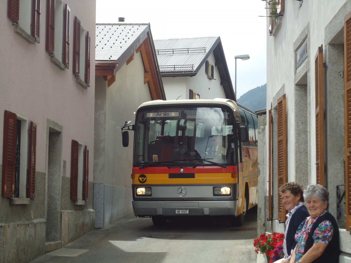 (140'326) - Mattli, Wassen - UR 9107 - Mercedes am 1. Juli 2012 in Villa Bedretto