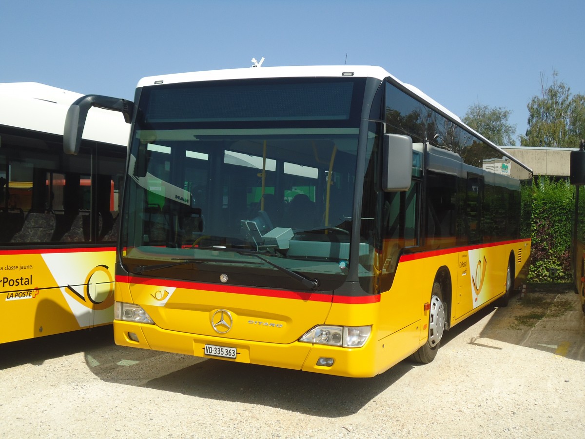 (141'334) - CarPostal Ouest - VD 335'363 - Mercedes am 19. August 2012 in Yverdon, Garage