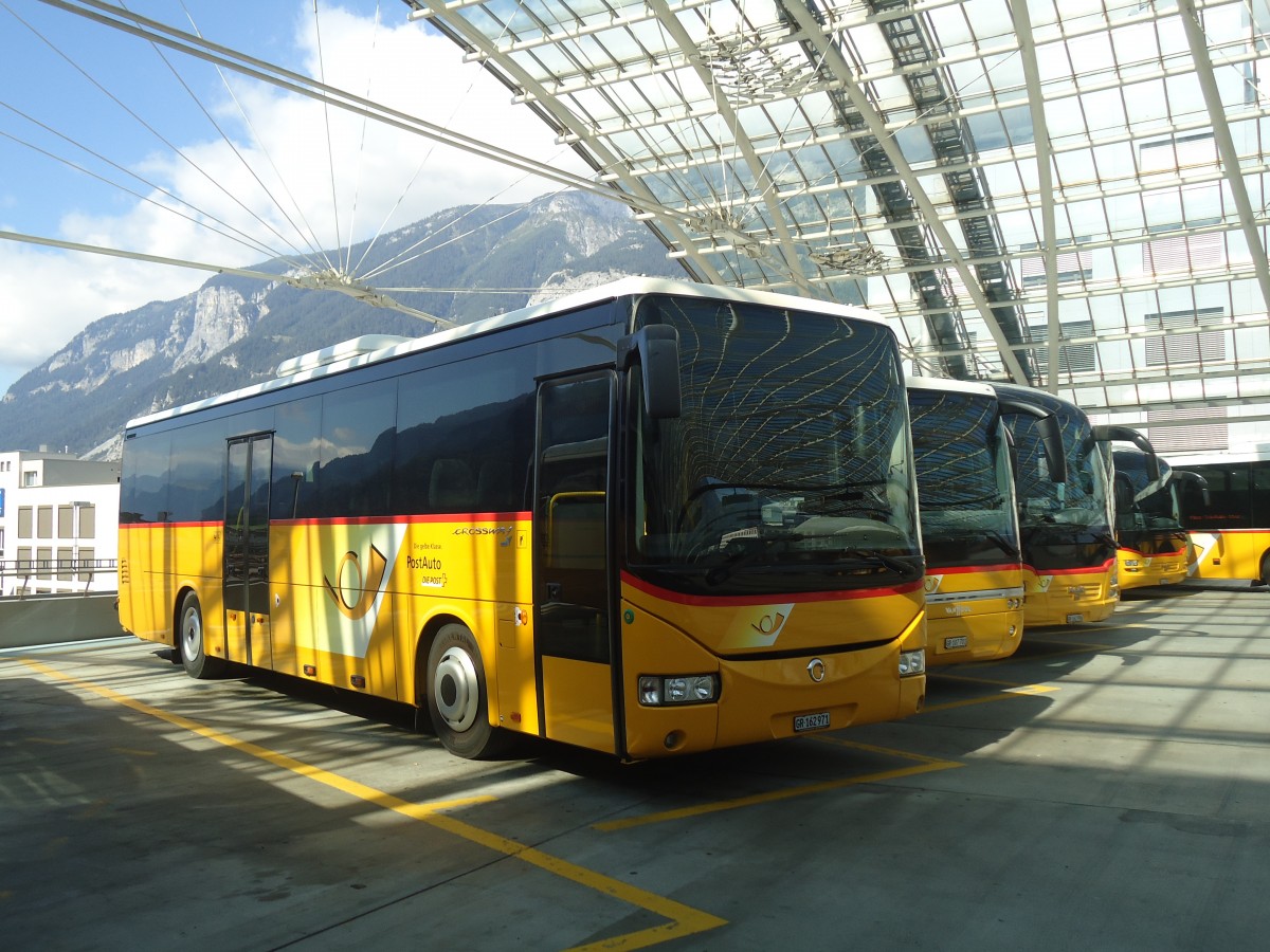 (141'772) - PostAuto Graub�nden - GR 162'971 - Irisbus am 15. September 2012 in Chur, Postautostation