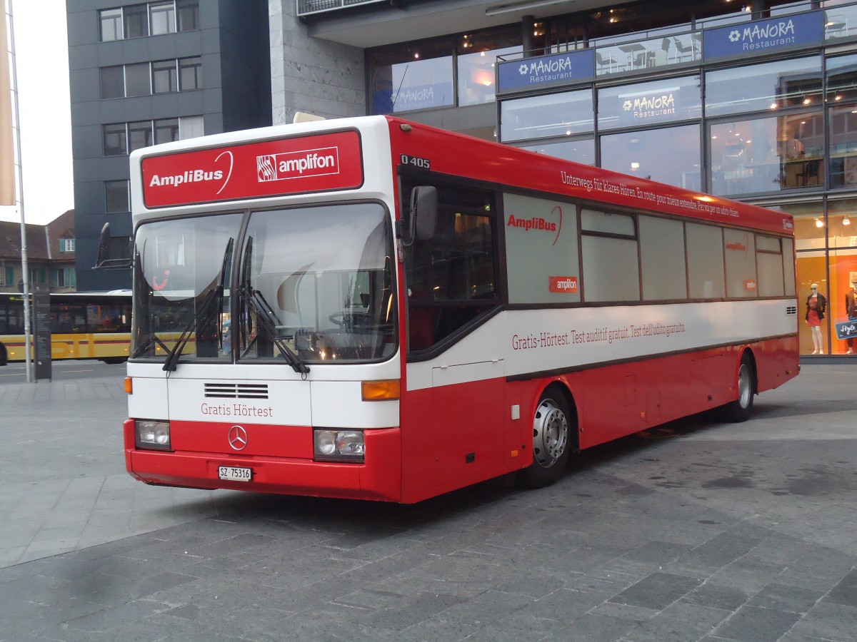 (141'799) - AmpliBus, Baar - SZ 75'316 - Mercedes (ex Voegtlin-Meyer, Brugg Nr. 13) am 18. September 2012 in Thun, Aarefeldplatz