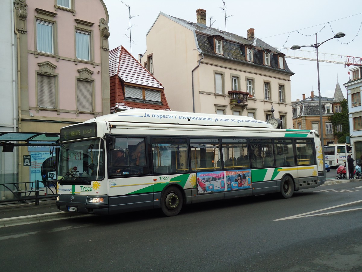 (142'354) - TRACE Colmar - Nr. 149/8023 XA 68 - Renault am 8. Dezember 2012 in Colmar, Th��tre