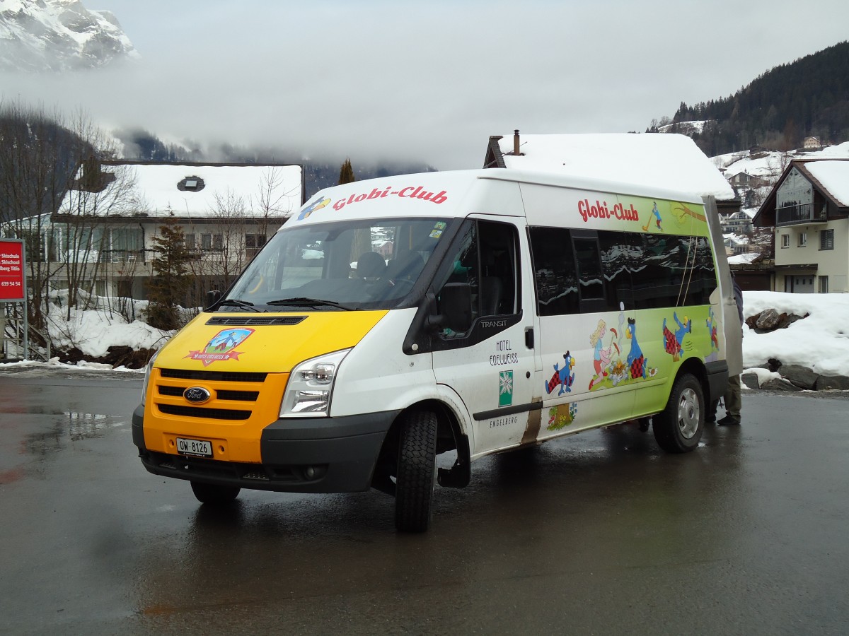 (142'941) - Hotel Edelweiss, Engelberg - OW 8126 - Ford am 5. Januar 2013 in Engelberg, Titlisbahnen