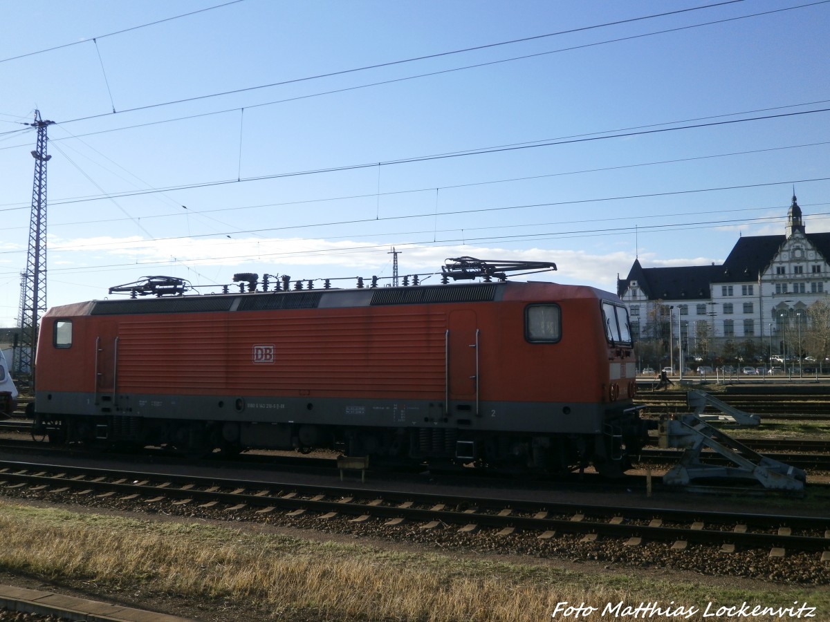 143 218-6 abgestellt am Hallenser Hbf am 13.1.15
