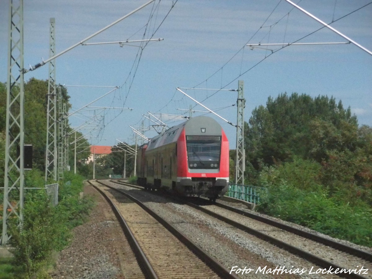 143 354 l�sst Delitzsch ob Bf hinter sich am 17.9.15