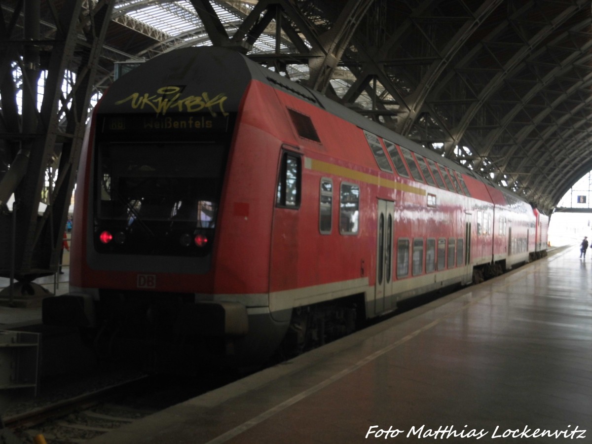 143 XXX als RB125 mit ziel Wei�enfels im Leipziger Hbf am 24.10.15