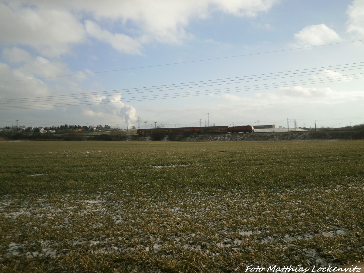 143 XXX als RE9 unterwegs in Richtung Kassel-Wilhemsh�he am 4.2.15