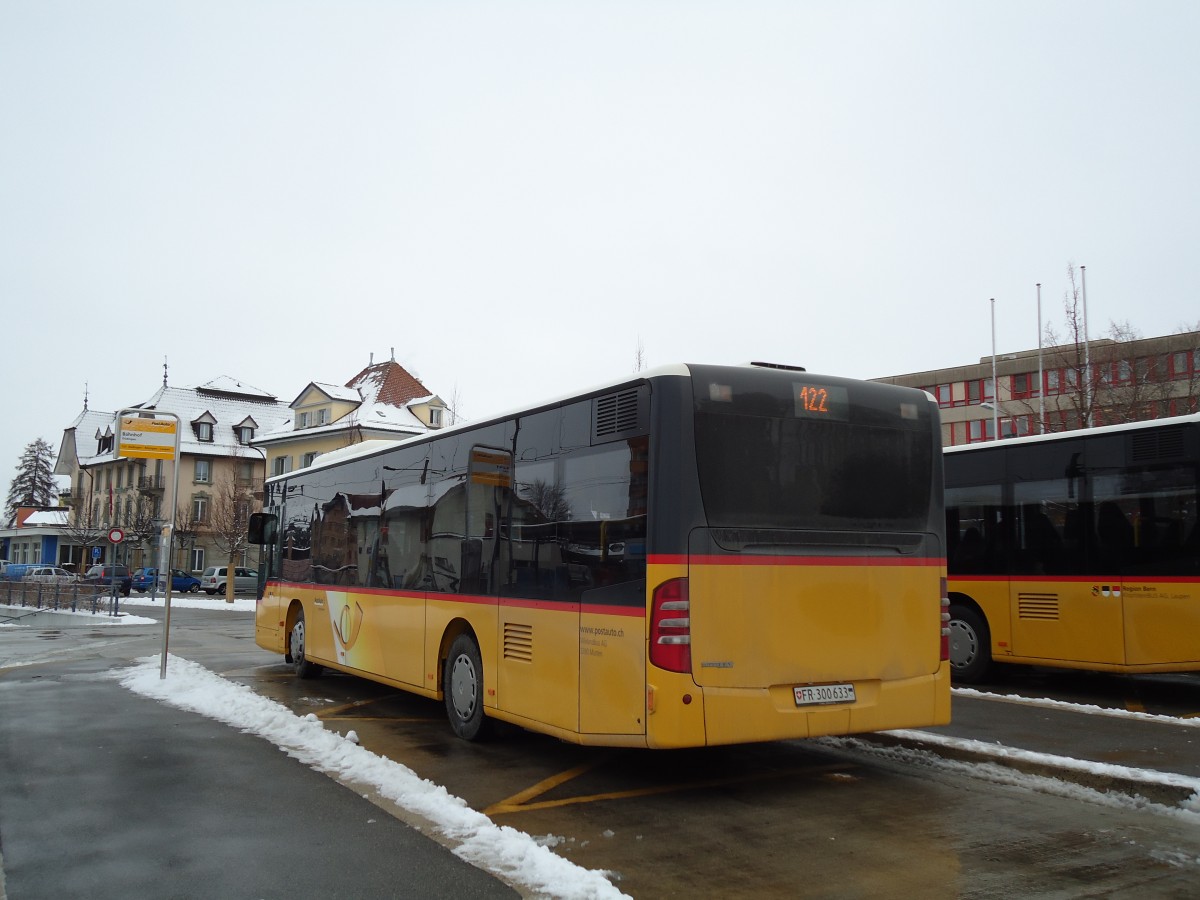 (143'092) - Wieland, Murten - Nr. 50/FR 300'633 - Mercedes (ex Klopfstein, laupen Nr. 10) am 21. Januar 2013 beim Bahnhof D�dingen