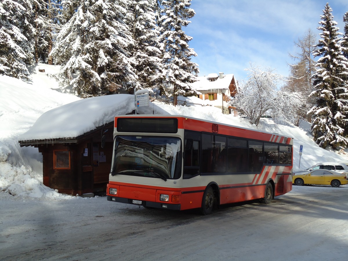 (143'128) - Theytaz, Sion - VS 132'933 - MAN/Lauber (ex Beck, Gen�ve; ex BUBU Burgdorf) am 3. Februar 2013 in Les Collons, Office Tourisme
