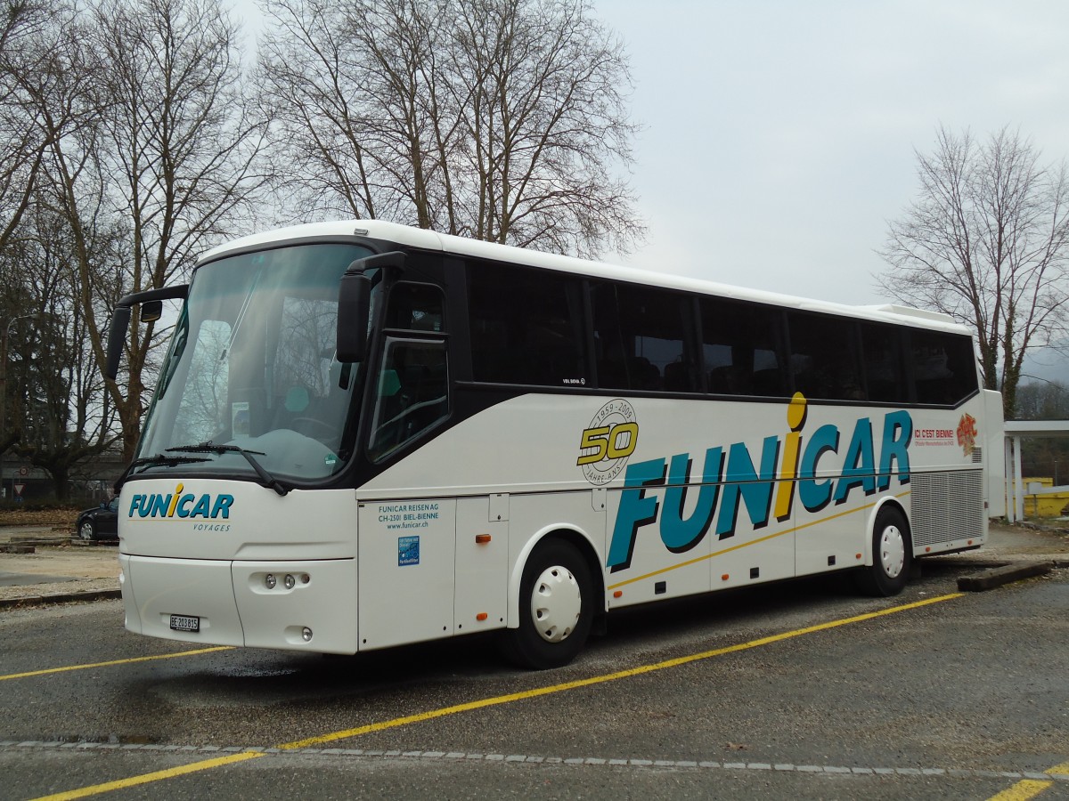 (143'509) - Funi-Car, Biel - Nr. 15/BE 203'815 - Bova am 23. M�rz 2013 in Biel, Garage