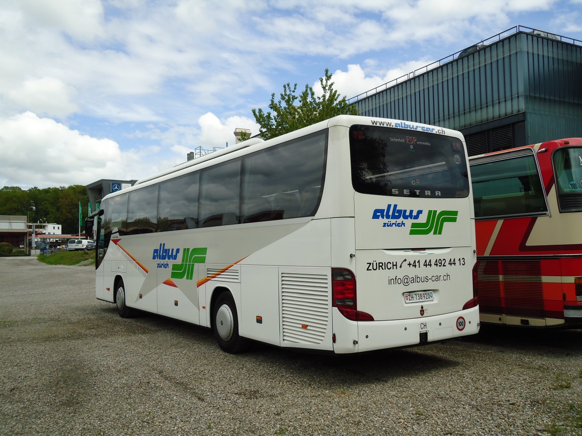 (144'008) - Albus, Z�rich - ZH 738'920 - Setra am 9. Mai 2013 in Kloten, EvoBus