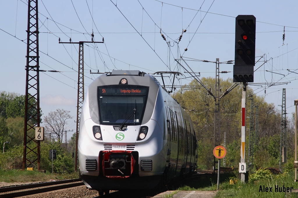 1442 118 erreicht am 17.04.14 den bf Leipzig-Thekla