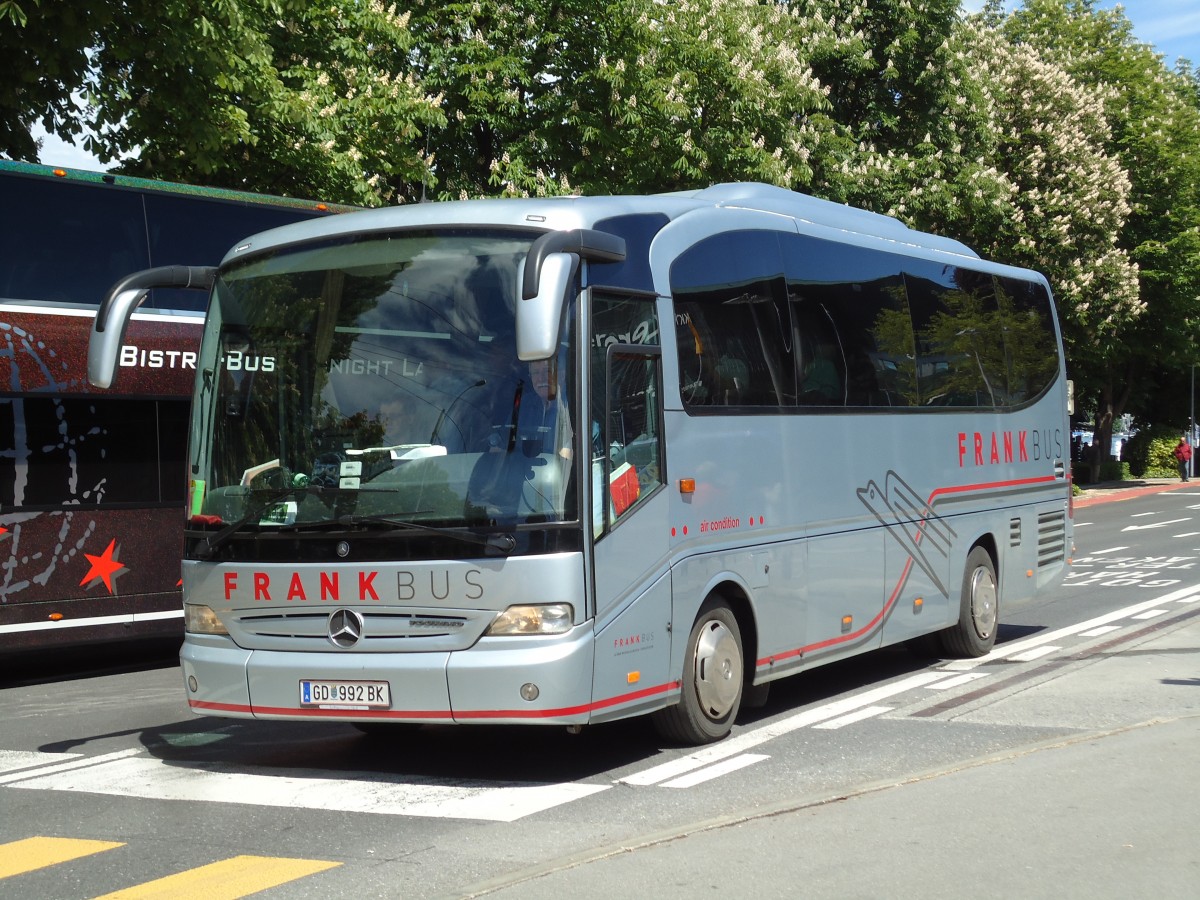 (144'367) - Aus Oesterreich: Frank, Heidenreichstein - GD 992 BK - Mercedes am 19. Mai 2013 beim Bahnhof Luzern