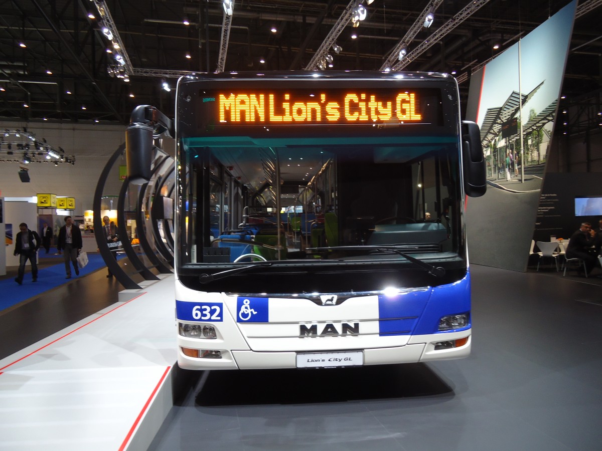 (144'665) - TL Lausanne - Nr. 632 - MAN am 27. Mai 2013 in Gen�ve, UITP