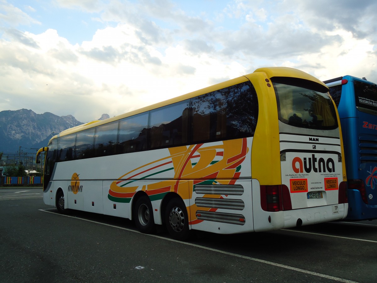 (145'589) - Aus Portugal: Autna, Valen�a - Nr. 405/22-FG-95 - MAN am 2. Juli 2013 in Thun, Seestrasse