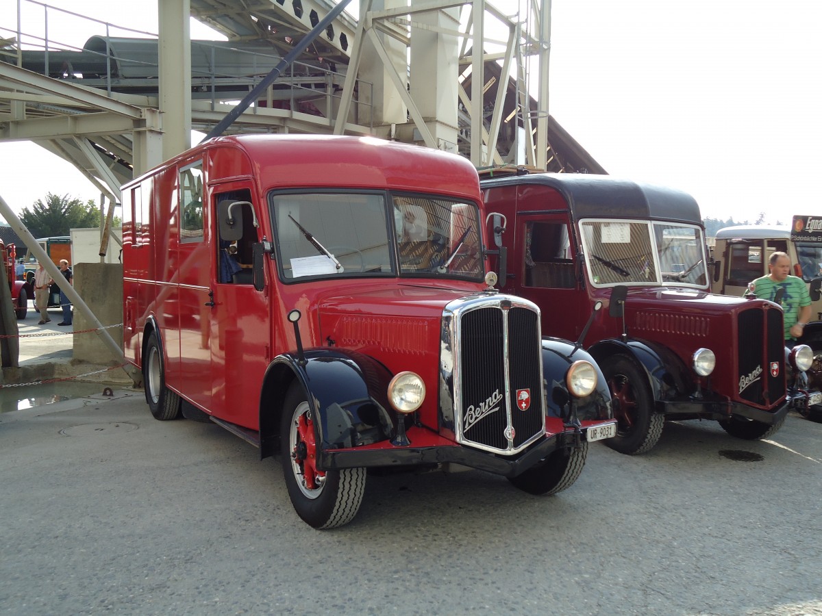 (146'544) - Schuler, Amsteg - UR 9031 - Berna/Hess (ex Hfliger, Luzern; ex M+3143) am 31. August 2013 in Niederbipp, Saurertreffen