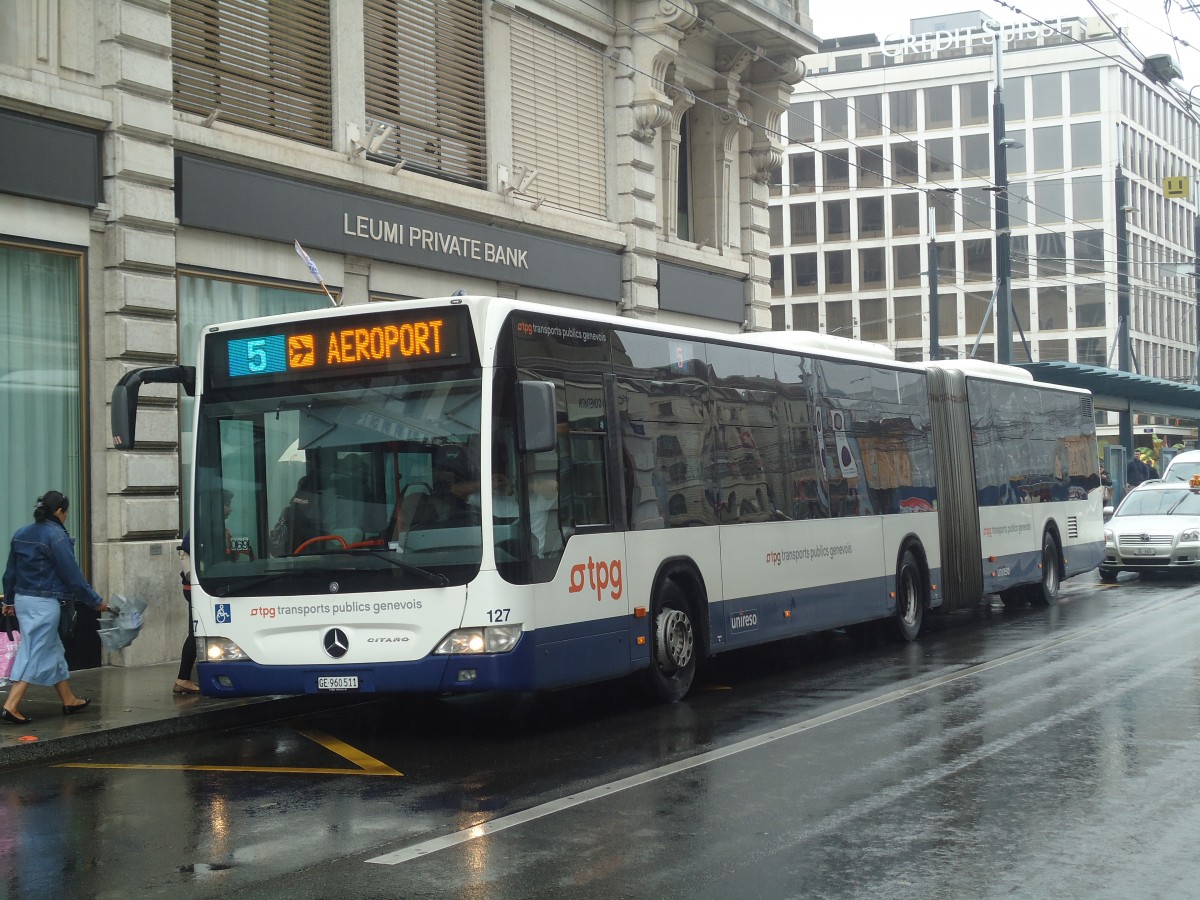 (147'143) - TPG Gen�ve - Nr. 127/GE 960'511 - Mercedes am 16. September 2013 in Gen�ve, Bel-Air