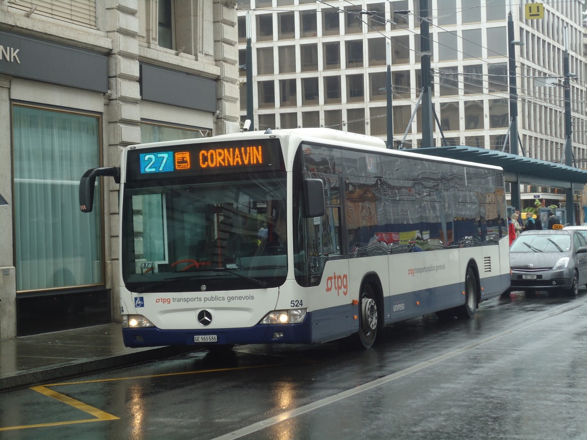 (147'146) - TPG Gen�ve - Nr. 524/GE 960'586 - Mercedes am 16. September 2013 in Gen�ve, Bel-Air