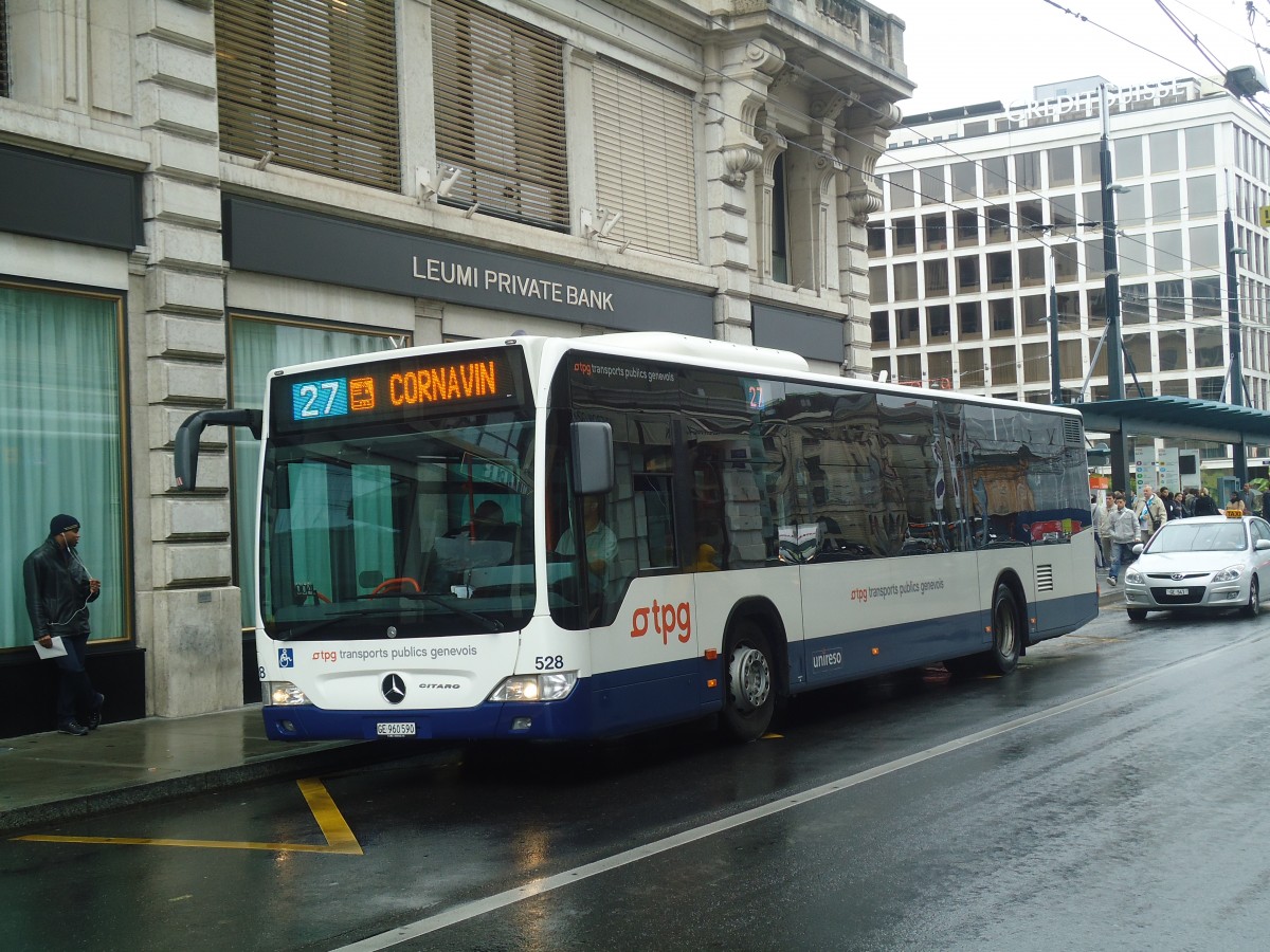 (147'178) - TPG Gen�ve - Nr. 528/GE 960'590 - Mercedes am 16. September 2013 in Gen�ve, Bel-Air