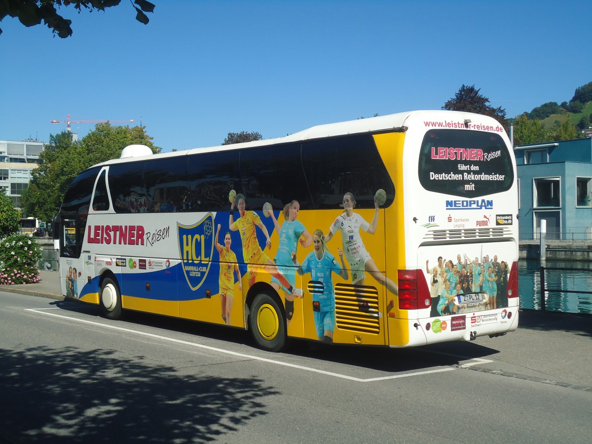 (147'360) - Aus Deutschland: Leistner, Zwickau - Z-PL 12 - Neoplan am 23. September 2013 bei der Schiffl�ndte Thun