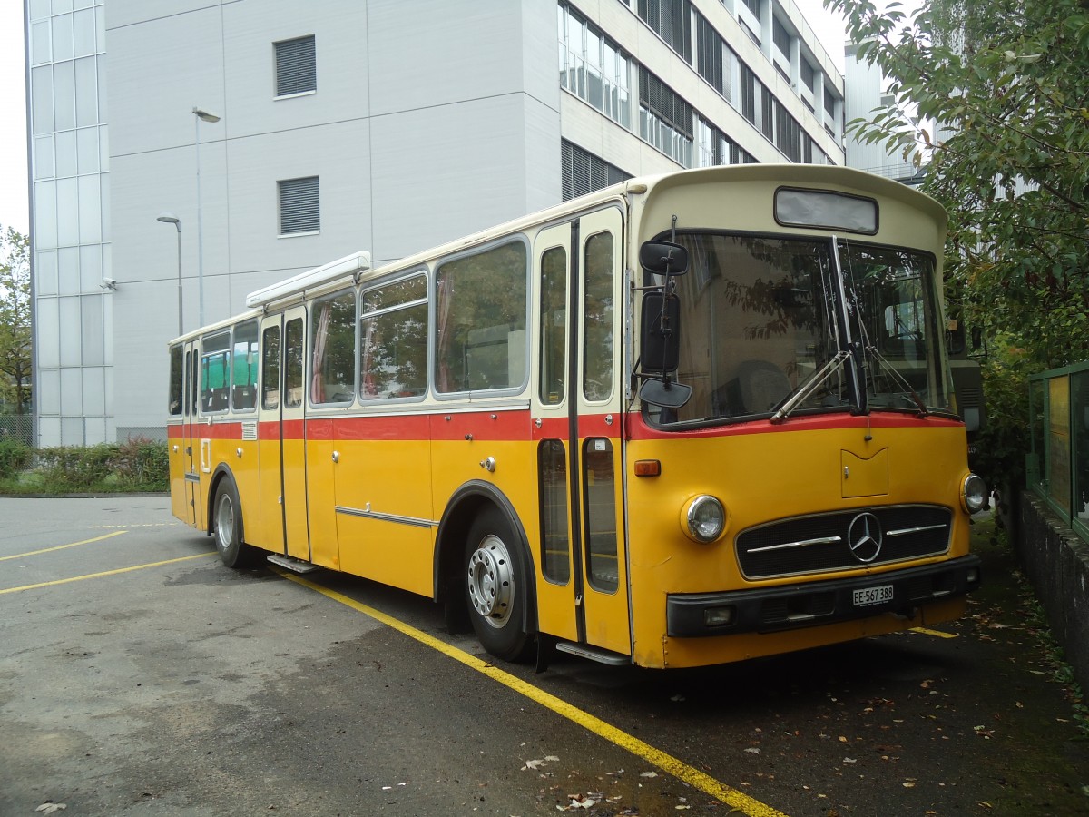 (147'466) - Schweizer, Schliern - BE 567'388 - Mercedes/R&J (ex SBE Mettleneggen, Wattenwil; ex Frommelt, FL-Vaduz) am 6. Oktober 2013 in Bern, B�mpliz