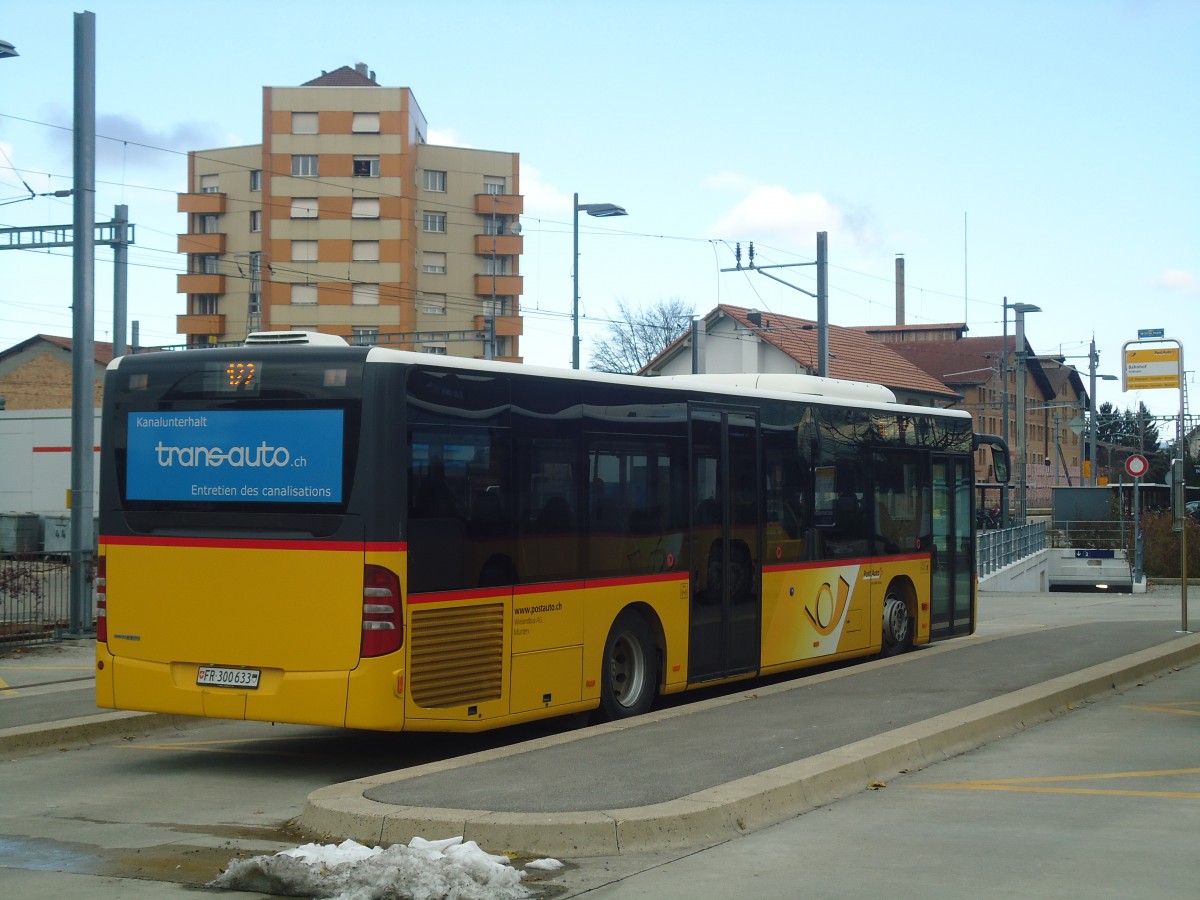 (148'162) - Wieland, Murten - Nr. 50/FR 300'633 - Mercedes (ex Klopfstein, Laupen Nr. 10) am 25. November 2013 beim Bahnhof D�dingen