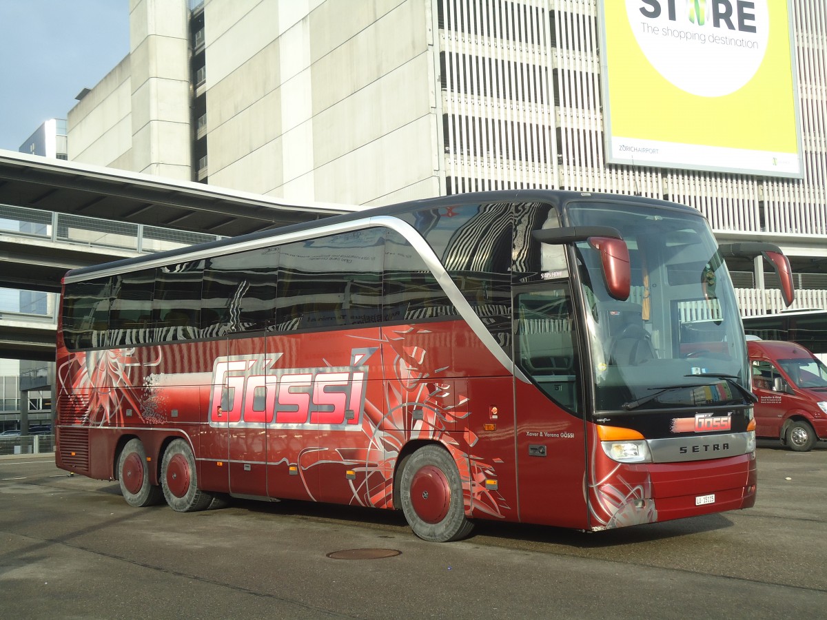 (148'412) - G�ssi, Horw - LU 15'115 - Setra am 22. Dezember 2013 in Z�rich, Flughafen