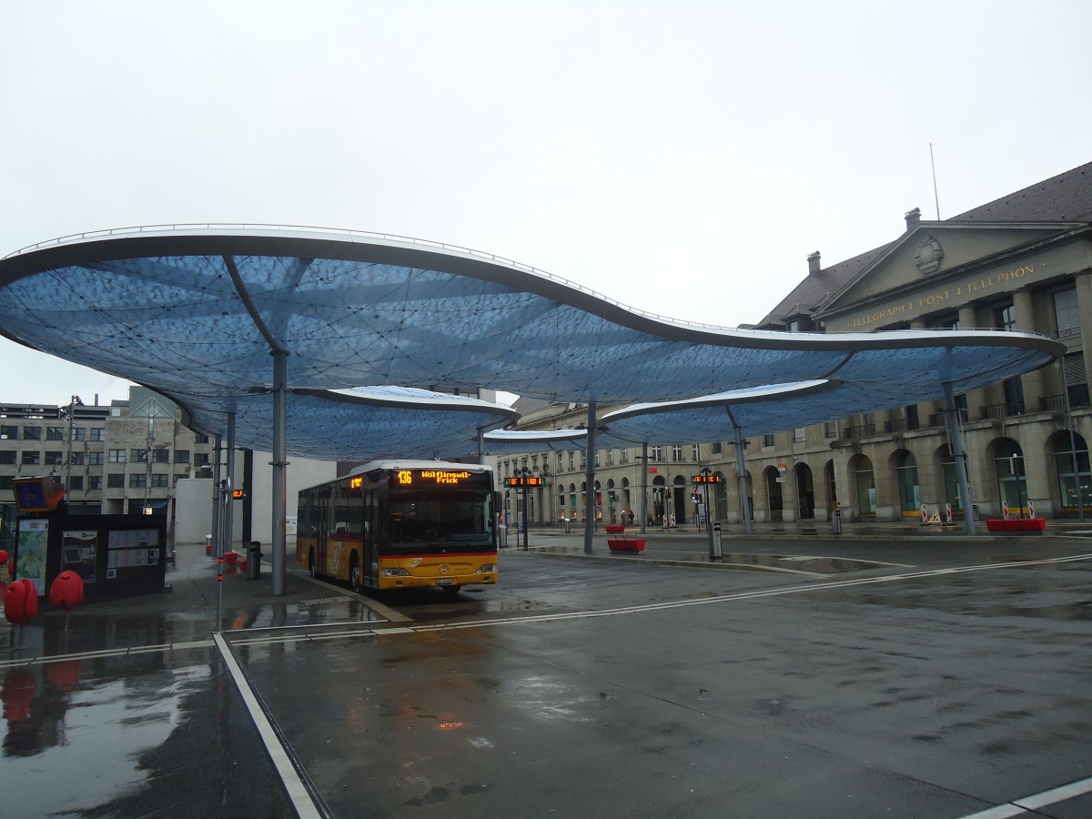 (148'484) - Brem, W�lflinswil - AG 14'618 - Mercedes am 26. Dezember 2013 beim Bahnhof Aarau