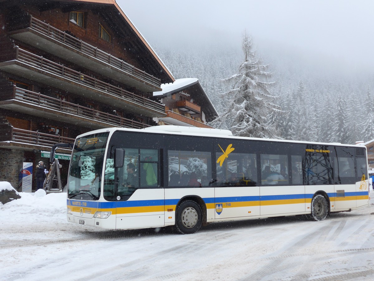 (148'723) - TMR Martigny - Nr. 106/VS 89'948 - Mercedes am 2. Februar 2014 in Verbier, M�dran