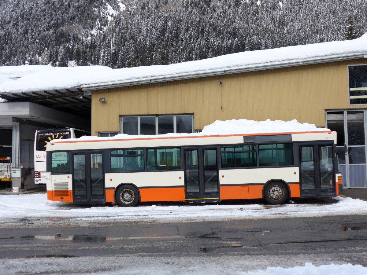 (148'808) - Meyer, G�schenen - UR 9218 - Mercedes (ex BSU Solothurn Nr. 65; ex BSU Solothurn Nr. 59) am 9. Februar 2014 in Airolo, Garage Marchetti