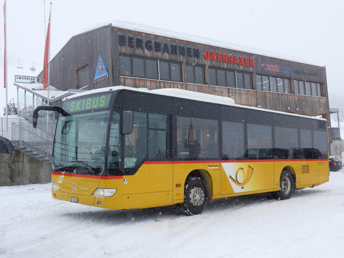 (149'084) - Fontana, Ilanz - Nr. 19/GR 94'574 - Mercedes am 1. M�rz 2014 in Obersaxen, Meierhof Talstation