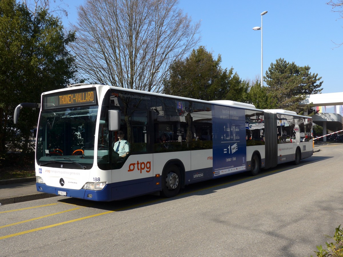 (149'183) - TPG Gen�ve - Nr. 188/GE 960'572 - Mercedes am 9. M�rz 2014 in Gen�ve, Palexpo