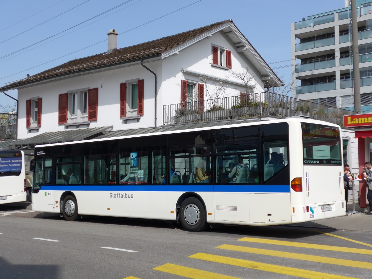 (149'477) - Maag, Kloten - Nr. 47/ZH 411'047 - Mercedes (ex VBZ Z�rich Nr. 291; ex VZO Gr�ningen Nr. 15) am 31. M�rz 2014 beim Bahnhof D�bendorf