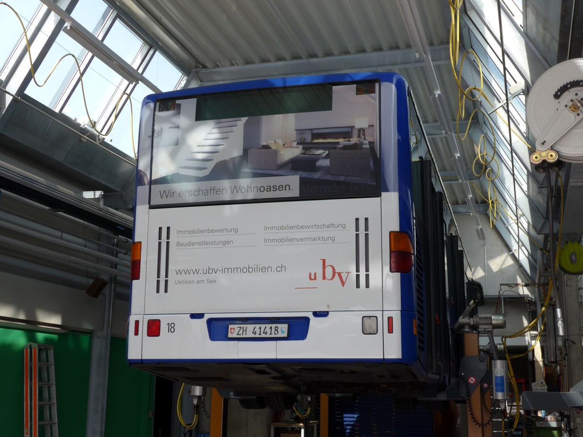 (149'509) - VZO Gr�ningen - Nr. 18/ZH 41'418 - Mercedes am 31. M�rz 2014 in Gr�ningen, Depot