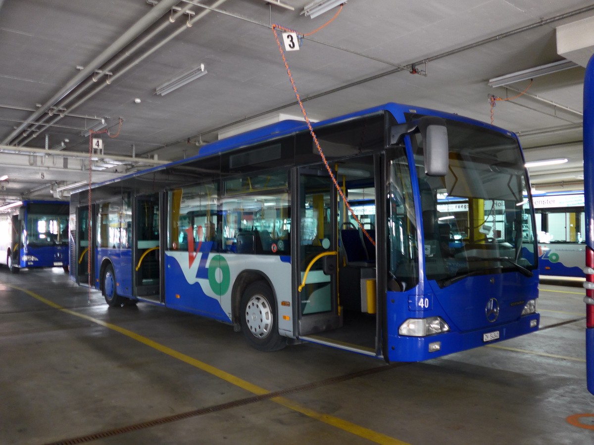(149'512) - VZO Gr�ningen - Nr. 40/ZH 54'340 - Mercedes am 31. M�rz 2014 in Gr�ningen, Depot