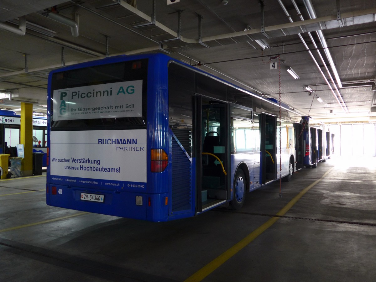 (149'519) - VZO Gr�ningen - Nr. 40/ZH 54'340 - Mercedes am 31. M�rz 2014 in Gr�ningen, Depot