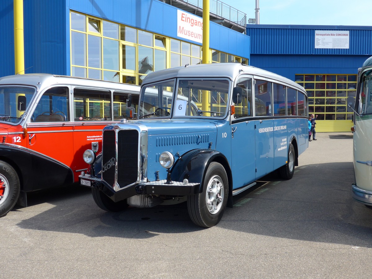 (149'791) - Aus der Schweiz: Murer, Jona - Nr. 10/ZH 20'815 - FBW/T�scher (ex VZO Gr�ningen Nr. 10; ex Richter, Z�rich; ex VZO Gr�ningen Nr. 10) am 25. April 2014 in Sinsheim, Museum