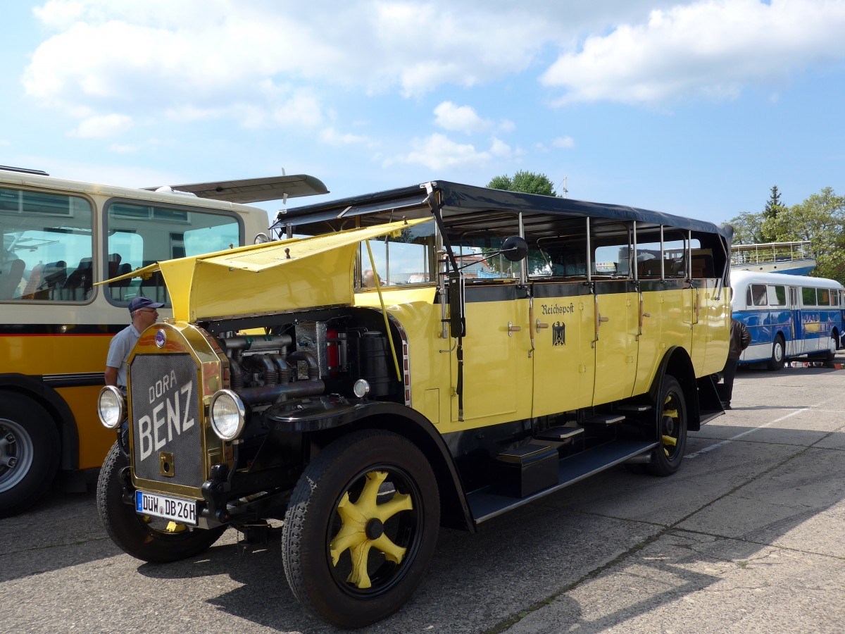 (150'411) - Wolf, Bad D�rkheim - D�W-DB 26H - Benz/Gaggenau (ex Deutsche Reichspost; ex Feuerwehrfahrzeug/DDR) am 26. April 2014 in Speyer, Technik-Museum