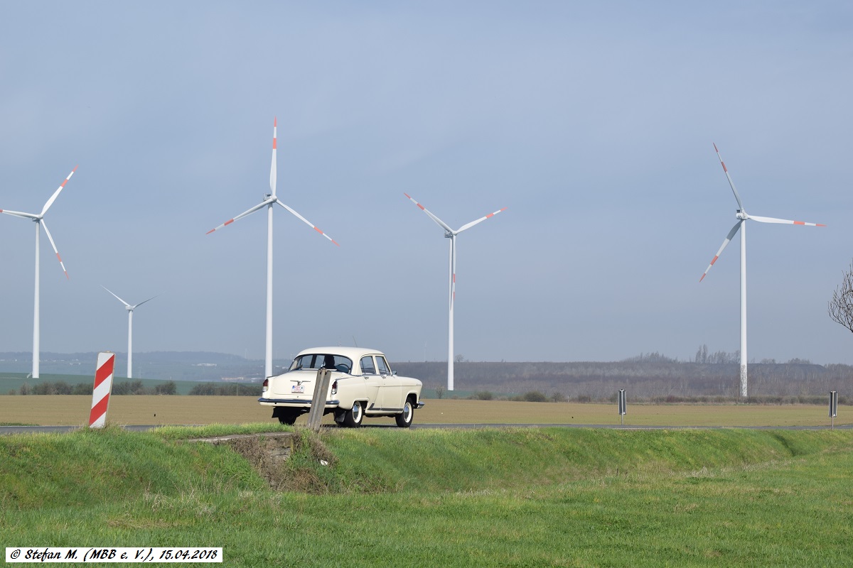 15.04.2018 - Tag der Industriekultur: Vor Einfahrt des ersten Zuges entstand in Siersleben dieses Bild.