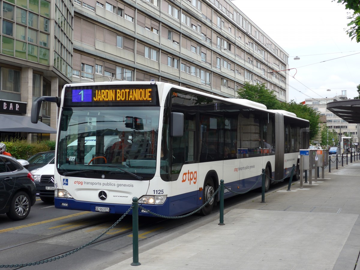 (150'784) - TPG Genve - Nr. 1125/GE 960'875 - Mercedes am 26. Mai 2014 in Genve, Place des Vingt-Deux-Cantons